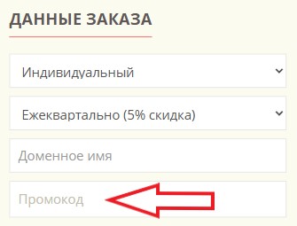 Как использовать купон в Lite.Host Как использовать промокод в Lite.Host